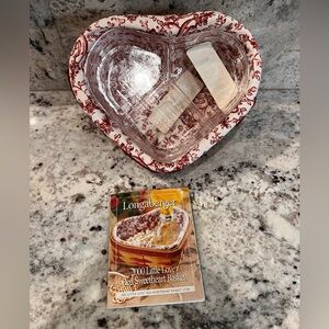 2000 Longaberger Little Love Red Sweetheart Basket